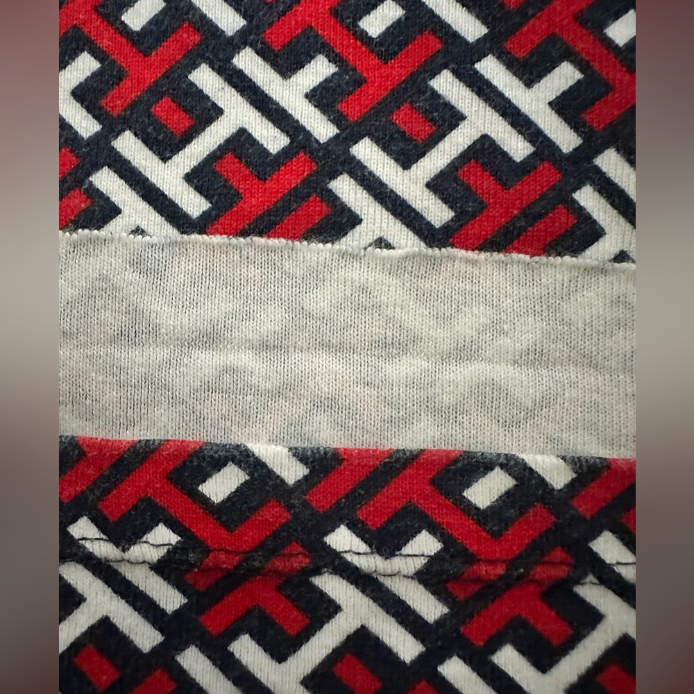 Tommy Hilfiger Women's Front Zip Printed Polo Shirt Size M - Picture 10 of 12